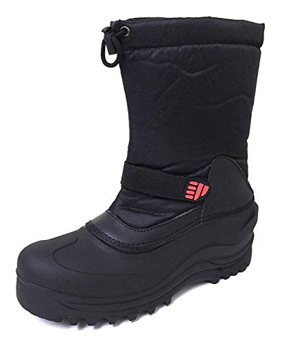 YC-5 ClimateX Men's Winter Boots Cold Weather Waterproof Nylon Insulated Thermolite Ski Snow Shoes (8 D(M) US, Black)