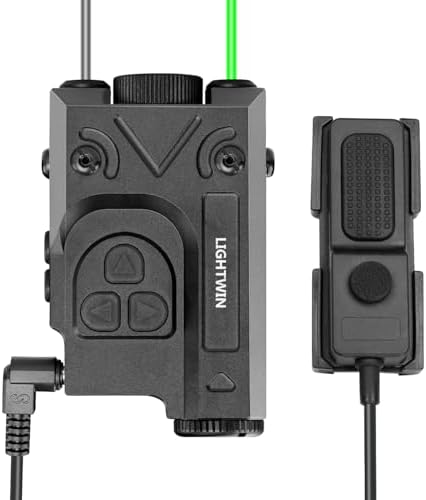 SMSlaser Compact Laser Sight + Infrared(IR) Laser Sight with 1200 Lumens Tactical Flashlight, 4-Level Brightness, Strobe Function for Laser and Flashlight, Housed in Hard-Anodized Aluminum Alloy