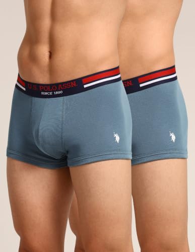 Image of U.S. Polo ASSN. Mens I641 Anti Microbial Essential Boxer Underwear Brief -Pack of 2