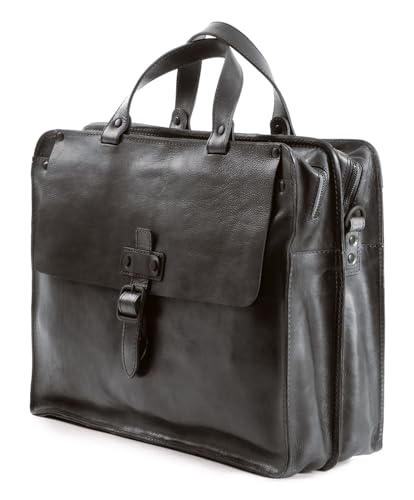 Carpeta de piel para oficina Harold's Aberdeen de 39 cm en negro