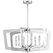 Dainolite SWR-266C-PC Stillwater - 26 Inch Six Light Chandelier, Polished Chrome Finish with Clear Glass