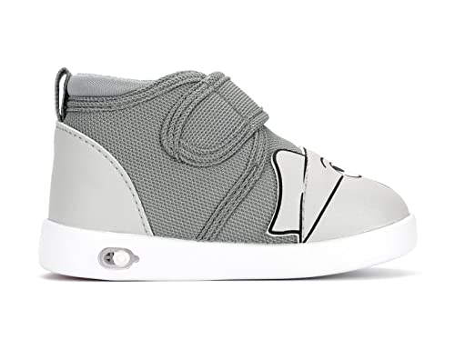 ikiki Squeaky Shoes for Toddlers/Little Kids (Mo Willems Elephant, Gray, Size 4) - Thumbnail 3