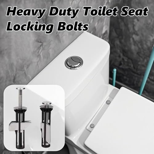 Universal Toilettensitz Schraubensatz, WC Sitz Befestigung, Toilettendeckel Wartung Zubehör für Toilette Top Montage Schrauben Zubehör, Einfach zu installieren