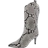 Guess Women's Wurlie Bootie, Black/White Snake 002, 8