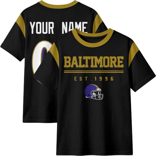 Image of T-Shirt Custom Crewneck Short Sleeve for Men Gifts | Custom T-Shirt Personalized Name and Number