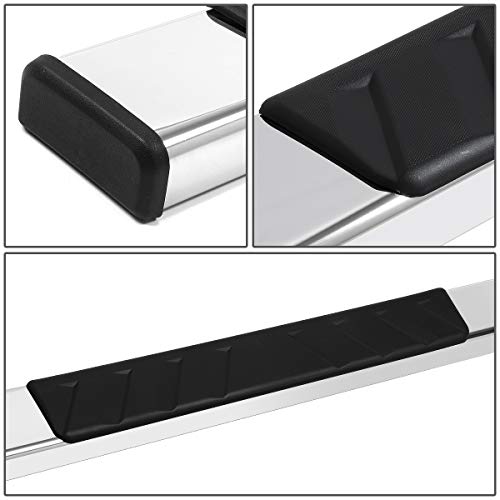 Dna Motoring Stepb-Ztl-8056 5" Stainless Steel Nerf Bar Running Board Compatible With 07-19 Silverado Sierra Crew Cab,Chrome #TOP2