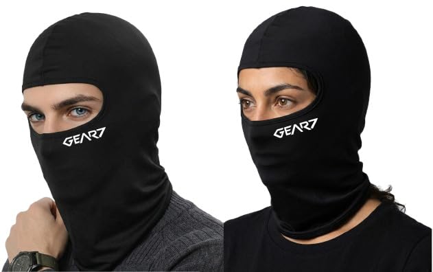 Image of Balaclava Face Mask with Hand Sleeves for Bikers UV Protection
