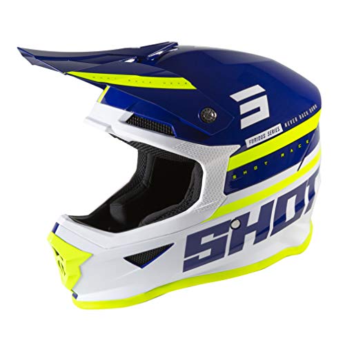 SHOT, Casque cross Furious Shining Navy Glossy Bleu M (57/58)