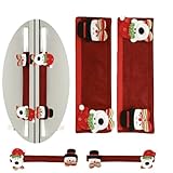 Fryloo Weihnachtsdekorationen Weihnachtsplüschstoff-kühlschrankgriffabdeckungen, Küchengeräteschutz, Festliche Weihnachts- Und Neujahrsdekorationen-03