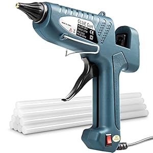 Heißklebepistole 100W Klebepistole mit 11mm Stück Klebesticks, Fachmann Glue Gun für Schule DIY Kunst, Handwerk und…