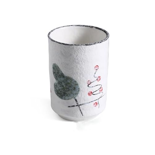 Raineed 1個 ティーカップ 陶瓷茶具湯呑みセット 茶器セット ティーセット品茗杯 湯呑み 陶磁 お茶出し 煎茶碗 茶筒 セラミック 美濃焼 山作窯 カラフル五彩 耐熱 おしゃれ 陶器 来客用 家庭用 業務用 本製 父の日のプレゼント 上品 ギフト