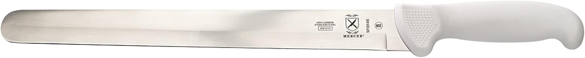 Mercer Culinary 12" Slicer-Plain Edge, White
