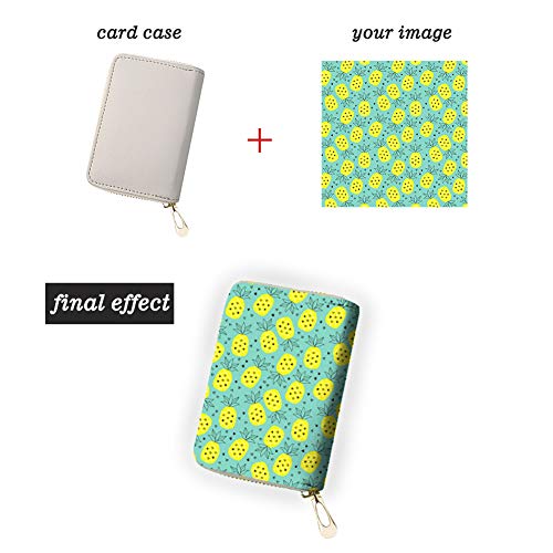 Horeset Customize Woman Card case, PU Leather RFID Credit Card Holder ID Card Travel Wallet2