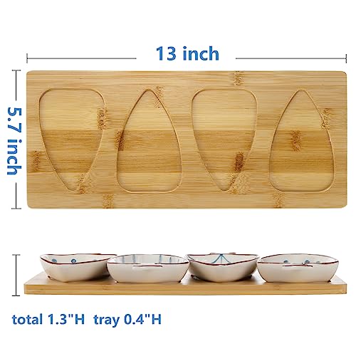 Yarlung YA-DIPPINGBOWLSTRAYSET-4P Set Of 4 Sauce Dipping Bowls thumb #3