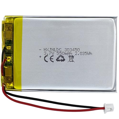 Using Modular Design to Build Flexible Email Templates 6 HXJNLDC DC 3.7V 550mAh 303450 Rechargeable Lithium Polymer Battery, Suitable for DIY 3.7-5V Electronic Products with Built-in 2-Wire Battery Replacement and LED Lights