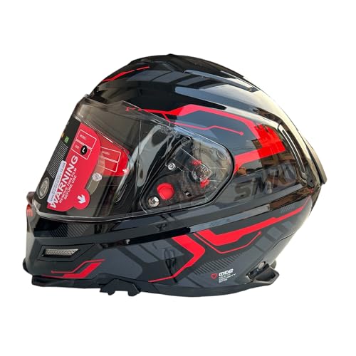 Image of SMK Agnar TEKTRON Full Face Dual Visor Helmet, ISI, DOT & ECE 22.06 Certified, Pinlock 30 Insert
