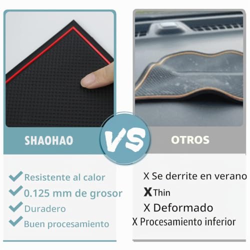 Esterilla para puerta interior SHAOHAO soluciona arañazos en Seat Ibiza Rojo 4