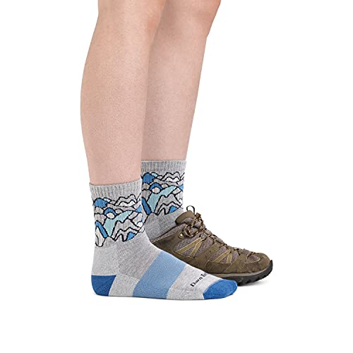 Darn Tough Vermont Coolmax Zuni Micro Crew Cushion Socks Light Gray Md (Us 7.5-9.5) #TOP3