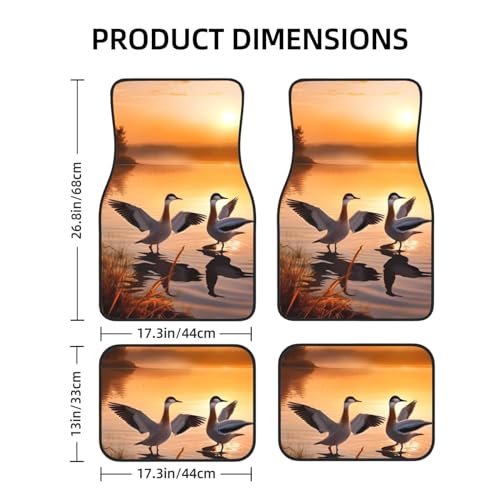 Tapis de sol de voiture imperméables et antidérapants motif lac