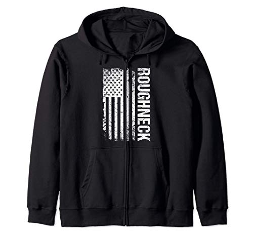 Roughneck American Flag Oilfield Zip Hoodie