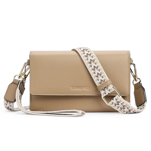 YJ-NEFELI Small Crossbody Bags for Women RFID Vegan Leather Wristlet Cell Phone Mini Purse Womens Shoulder Handbag Wallet Travel Purse