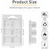 MGLIFEUL Wax Melt Container Clamshell Packaging Mold Box Stand for Plastic Clear Empty Wax Candle Melt Tart Packaging Cube Container Clamshell Mold Holder Organizer Tray Empty Shape Bulk wth Lid