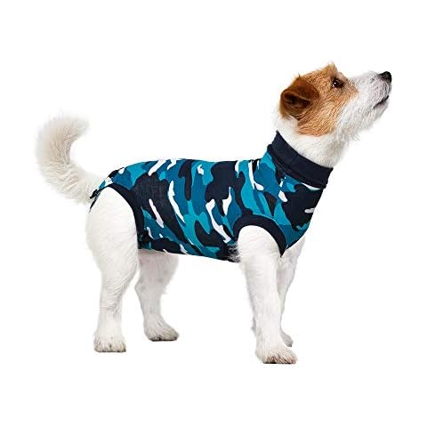 Suitical Recovery Suit Dog, Extra Small, Blue Camouflage Cover