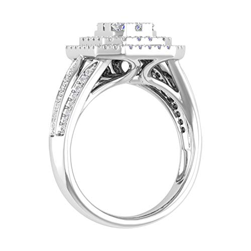 1 Carat Cushion Cut Diamond Engagement Ring in 10K Solid Gold2