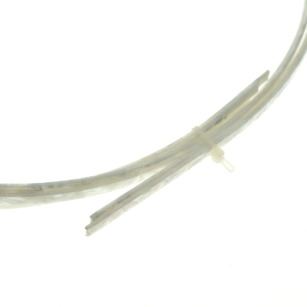 KAISH Pack of 2 Guitar Binding Purfling Strips Guitar Binding Strip 1650 * 5 * 1.5mm for Acoustic or Classical Guitar White Pearl - Image 4