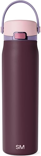 Miniatura 15 de Simple Modern Mesa Sport - Botella de agua con tapa de pico cubierta | Botella de acero inoxidable aislada de 24 onzas apta para portavasos, para