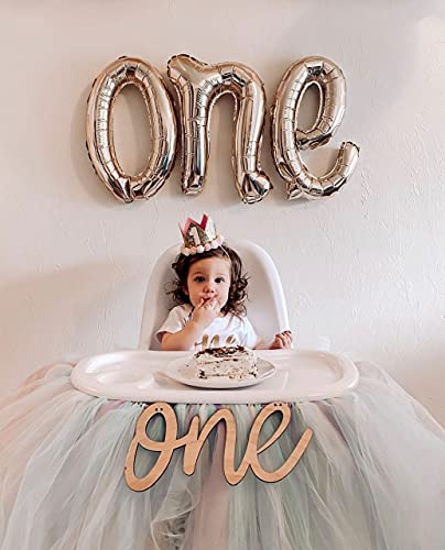 Baby Girl First Birthday Outfit Girls One Year Old Birthday Shirt (Gold Glitter 12-18 Months) #TOP1