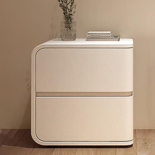 Table de chevet avec rangement blanc cassé pour éliminer le désordre