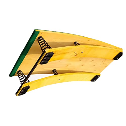 4 Springs Gymnastics Springboard For Kids Vaulting Training Fitness Playing, Portable Curved Spring Board, Hard Wood Practice Equipment, Elastic Board For Home Room Athletics Training Ground ( Color : #TOP5