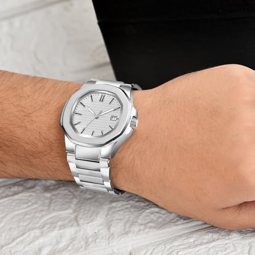 Image of Acnos 7 Colours Plain Dial Quartz Analog Day & Date Calendar Quartz Analog Business Watch