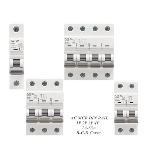 Disjoncteur à rail DIN GYM9 2P 6KA 40A type CA pour coffret électrique