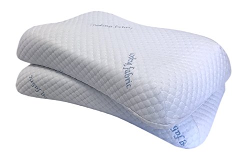 Set 2 Almohadas Espuma Viscoelástica Queen Blanco miniatura 6