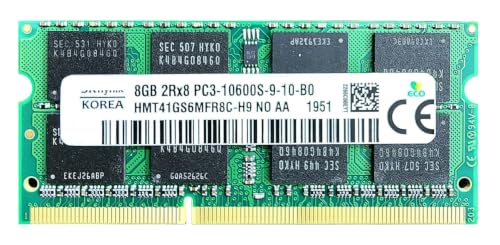 Image of 8GB DDR3 1333MHz Laptop RAM for Hynix (PC3-10600S, 204-Pin SO-DIMM, 1.5V, 2Rx8 Dual Rank) Non-ECC Unbuffered Memory - HMT351S6MFR8C-H9.