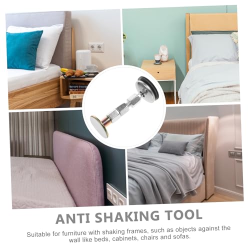 COOPHYA 4 Peças Suporte De Metal Fixador De Cabeceira Rolhas De Cabeceira Evitam Barulho De Cama Par