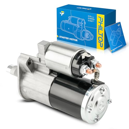 Image of PHILTOP Starter Motor 19025N Compatible with Chrysler Dodge 2005-2010 300 2.7 /3.5L,2005-2008 Magnum 2.7 /3.5L,2006-2010 Charger 2.7 /3.5L,2009-2010 Challenger 3.5L 12V 1.2KW 10 Teeth 17910,179108,19025