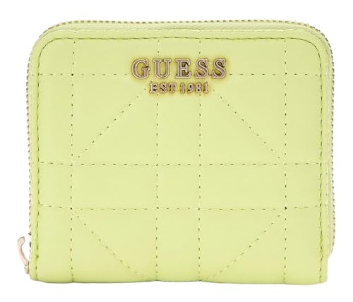 Porte-Monnaie GUESS Assia Chartreuse Jaune Compagnon Zippé
