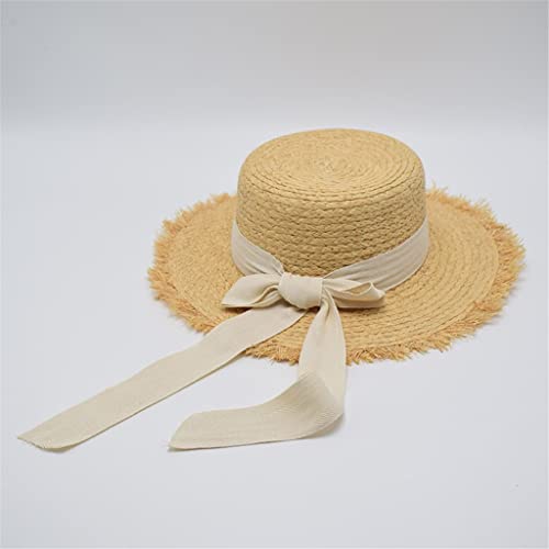 Chapeau solaire d'été pour femmes 56-58 cm à toit plat argenté Bourbon