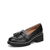 Naturalizer Women's Committed Loafer Black Houndstooth 7.5 M