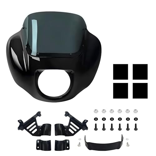 Kit carénage avant 9 pouces pour Harley Street Bob, le pare-brise idéal pour vos road trips