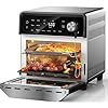 Nuwave todd english air fryer grill oven combo true char flavor 100 in 1 super convection toaster oven countertop excellent thermal insulation powerport plug in grill 550f stainless steel  urban country home decor
