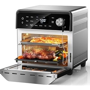 Nuwave TODD ENGLISH Air Fryer Grill Oven Combo, TRUE Char & Flavor, 100 in 1 Super Convection Toaster Oven Countertop, Excellent Thermal Insulation, POWERPORT™ Plug-In Grill, 550°F, Stainless Steel
