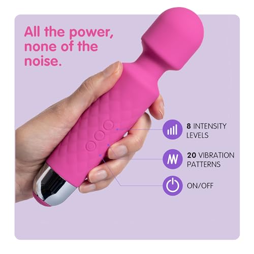 Image of Oliver James Wand Vibrator Sex Toy - 20 Patterns 8 Speeds Long Battery Life