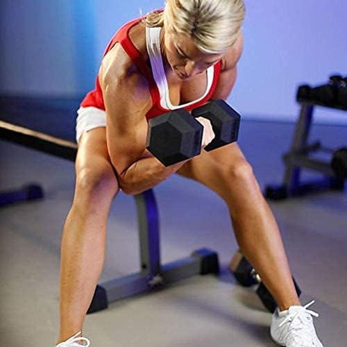 Miniatura 3 de THUNDERBAY Pesas hexagonales de hierro fundido con revestimiento de goma (en pares o individuales)