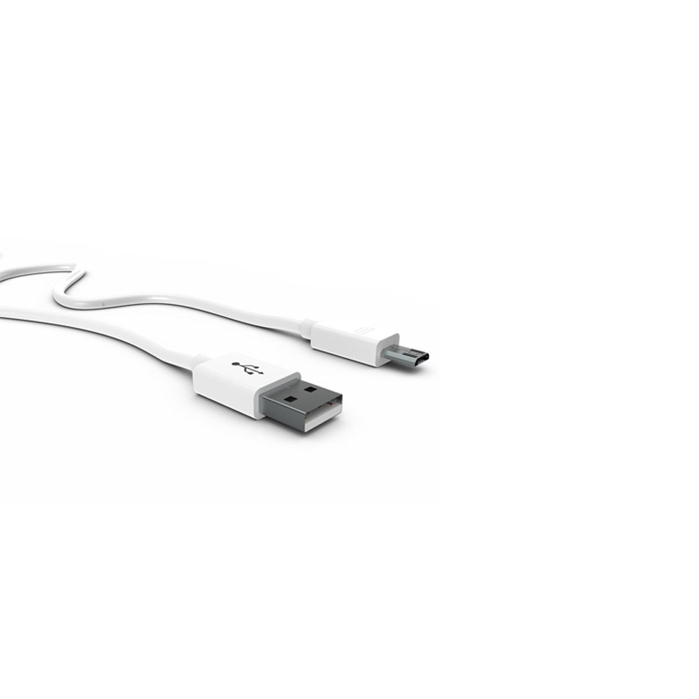 Just Click Rubber Usb Data Cable For Andriod Users (White)