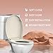 Round Toilet Seat Almond, Toilet Lid 16.5 inch with Soft Close, No Slam,Easy Installation & Release for Bottom Fixing Toilet，Safe PP Material Easy Clean，2 Years Support,B2B Available,Almond
