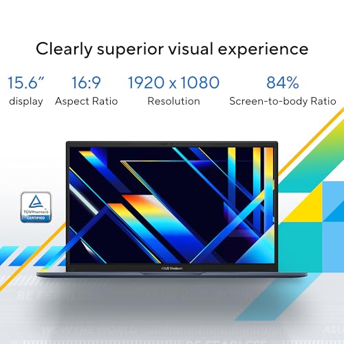 Image of ASUS Vivobook 15 (2026),Intel Core 3 100U (i3-14th Gen),Intel iGPU, 8GB /512GB, FHD, 15.6 inch(39.6 cm),Windows 11,M365 Basic(1 Year)* Office 2024,Quiet Blue,1.7 Kg, X1504VAP-BQ1322WS,Thin & Light Laptop